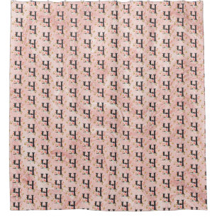 Letter H Shower Curtain