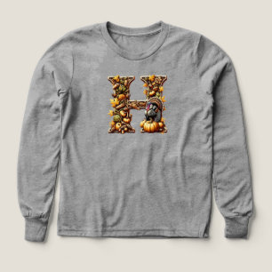 Letter H Thanksgiving gift style 