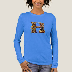 Letter H Thanksgiving gift style Tri-Blend Shirt