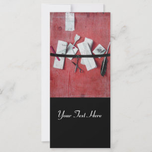 LETTER HOLDER IN WOOD MONOGRAM black red white