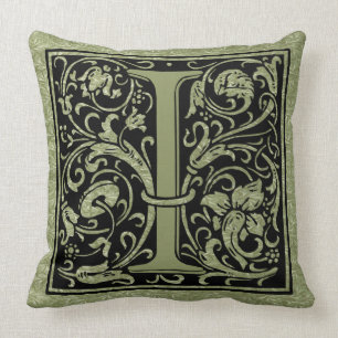 Letter I First Letter Monogram Cushion