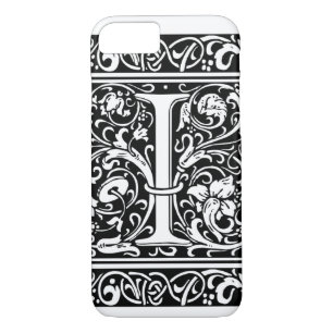 Letter I Mediaeval Monogram Art Nouveau Case-Mate iPhone Case