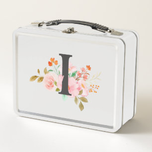 Letter I Metal Lunch Box
