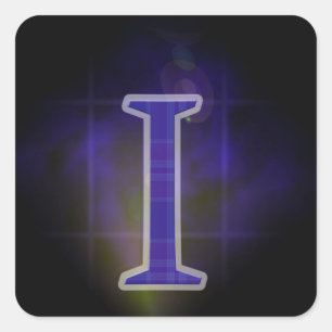 Letter I Square Sticker