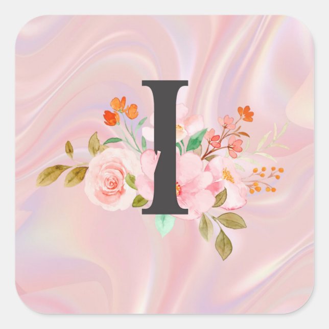 Letter I Square Sticker (Front)