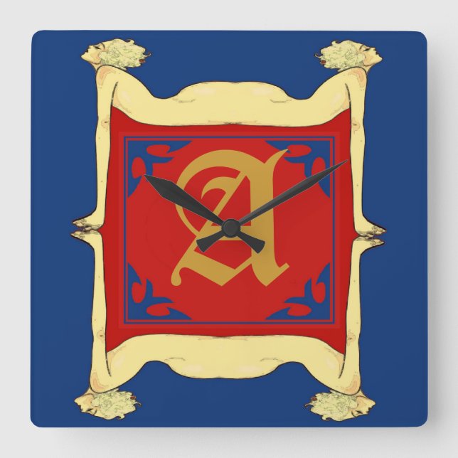 Letter Initial Clock Face, edit letter (Front)