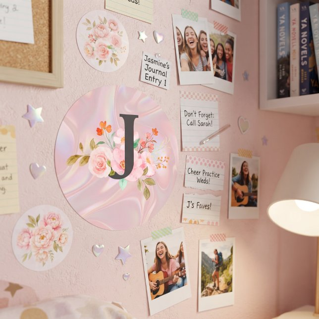 Letter J Classic Round Sticker (Creator Uploaded)