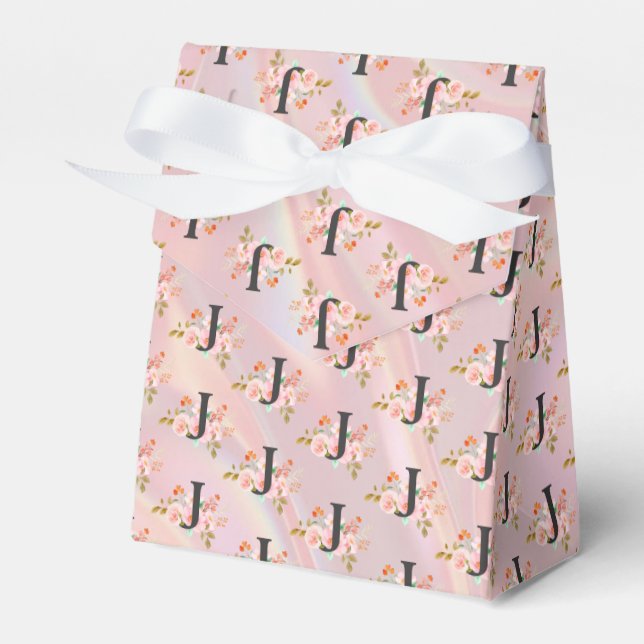 Letter J Favour Box (Front Side)