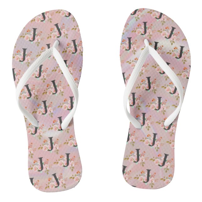 Letter J Jandals (Footbed)
