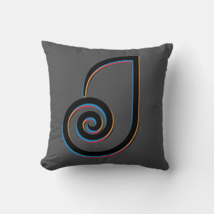 Letter J Monogram Cushion