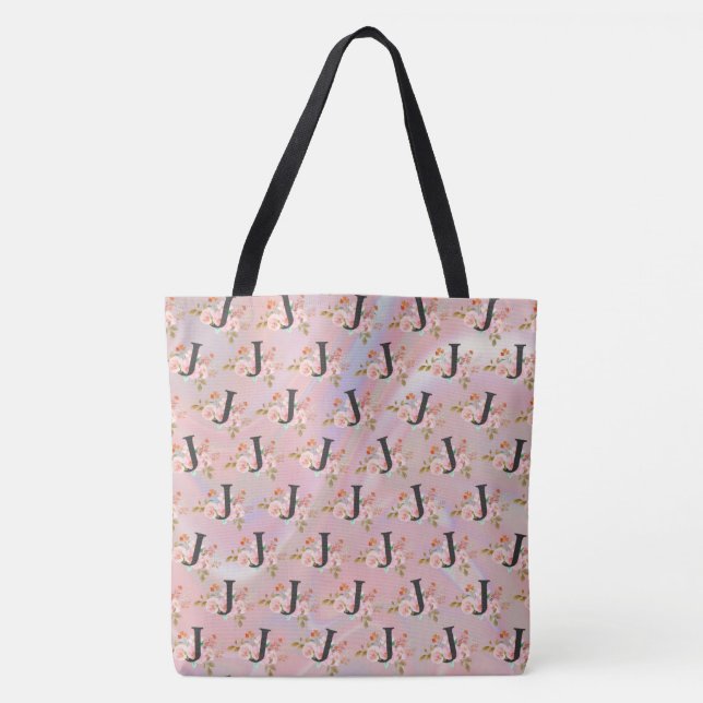 Letter J Tote Bag (Front)
