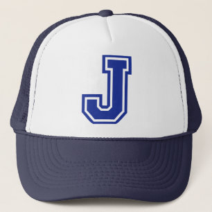 Letter J Trucker Hat