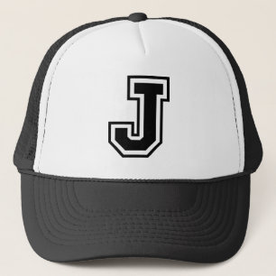 Letter "J" Trucker Hat