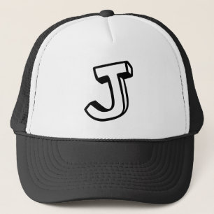 Letter J Trucker Hat