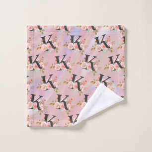 Letter K Bath Towel Set