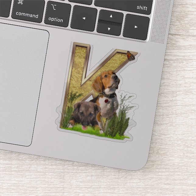 Letter K Birthday customisation Sticker (Detail)