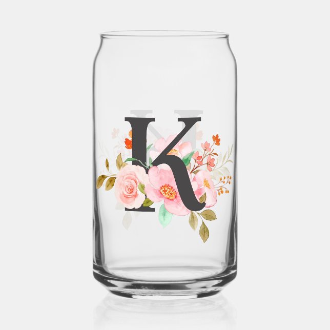 Letter K Can Glass (Front)
