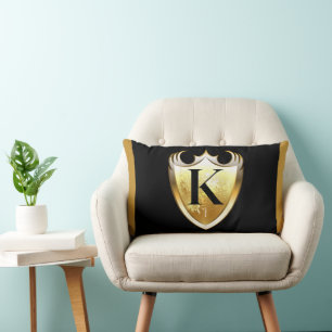 Letter K Capital Alphabet Lumbar Cushion