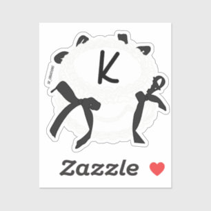 letter K Initial Black And White Bow Vintage Cake 