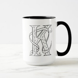 Letter K Initialled Mug