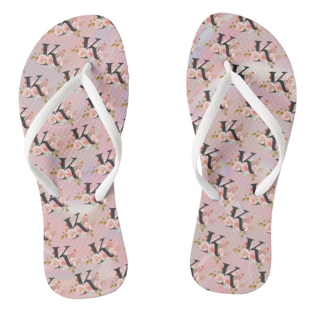 Letter K Jandals (Footbed)