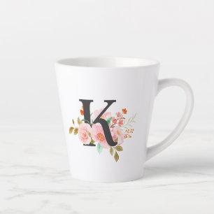 Letter K Latte Mug