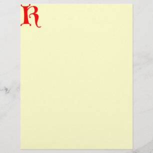 Letter K Letterhead