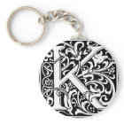 Letter K Medieval Monogram Art Nouveau
