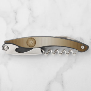 "Letter K" Monogram Corkscrew