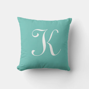 Letter K Monogram Initial Custom Cushion