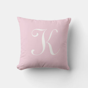 Letter K Monogram Initial Custom Cushion