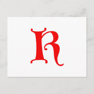 Letter K Postcard
