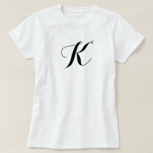 Letter K T-shirt, K Logo Uniform,Stylish Corporate T-Shirt
