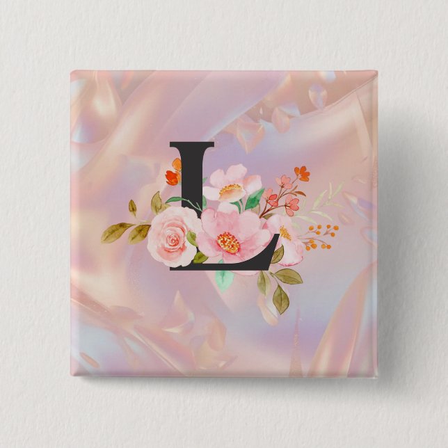 Letter L 15 Cm Square Badge (Front)