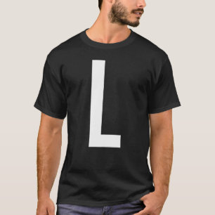 LETTER L ALPHABET MONOGRAM INITIAL T-Shirt