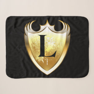 Letter L Capital Alphabet Sherpa Blanket
