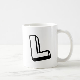 Letter L Coffee Mug