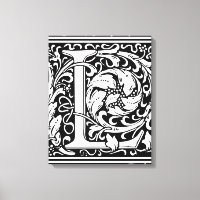 Letter L Mediaeval Monogram Art Nouveau