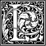 Letter L Mediaeval Monogram Art Nouveau Standing Photo Sculpture<br><div class="desc">This initial L is part of a complete series of upper case William Morris inspired typography initials. The black and white lettering is highly decorative, styled after the fancy typography of the middle ages. Cute and trendy, this is a vintage chic monogram L - letter L- swirly L . Customise...</div>