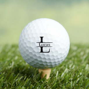 Letter L Monogram Custom Name  Golf Balls