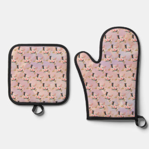 Letter L Oven Mitt & Pot Holder Set