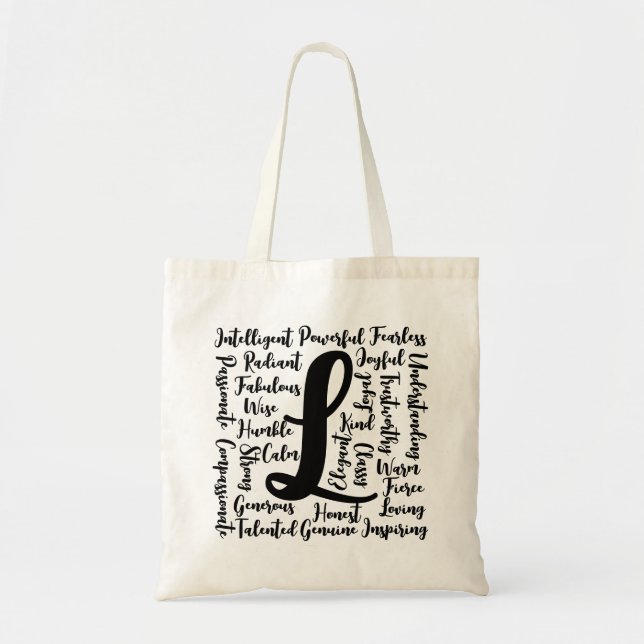 Letter L Tote Bag (Front)