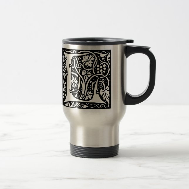 Letter 'L' William Morris Design - Mug (Right)