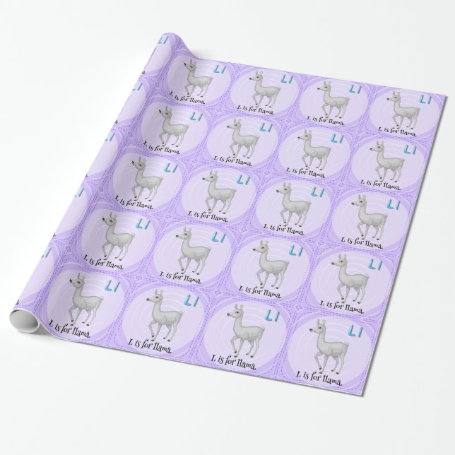 Letter L Wrapping Paper (Unrolled)