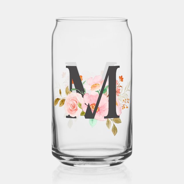 Letter M Can Glass (Front)
