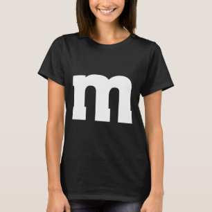 Letter M Capital Alphabet T-Shirt