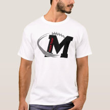 Letter M Football Logo Custom Football Team Design