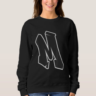 Letter M Graffiti Sweatshirt