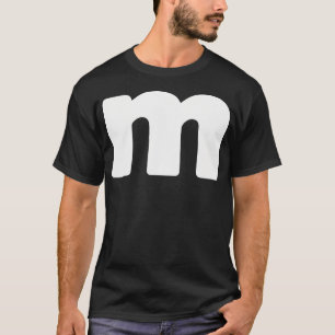 Letter M Groups Halloween Matching Team Easy Lazy T-Shirt