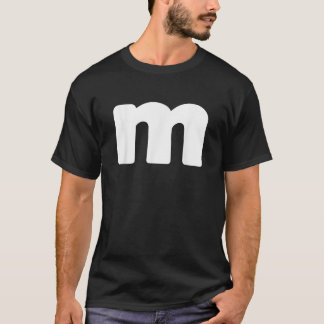 Letter M Groups Halloween Matching Team Easy Lazy T-Shirt
